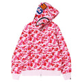 BAPE ABC Camo Shark Full Zip Hoodie Pink