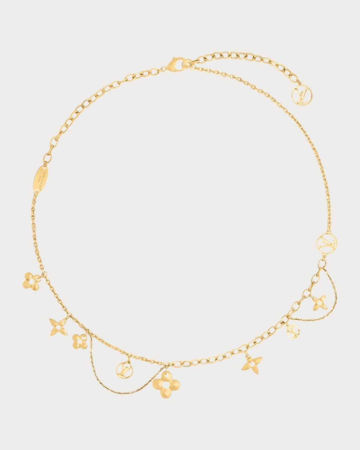 LOUIS VUITTON M90736 Blooming Supple Necklace Metal(Gold)