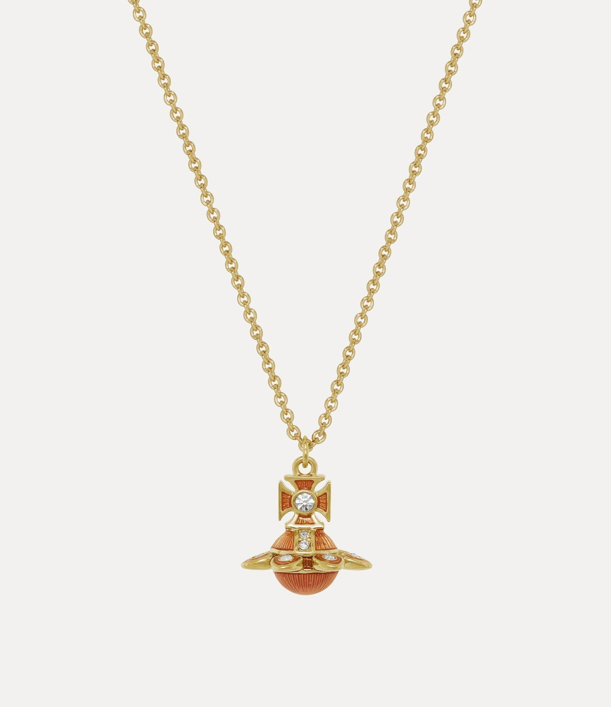 VIVIENNE WESTWOOD Capucine Platinum Pendant Necklace Brass(2 Colors)