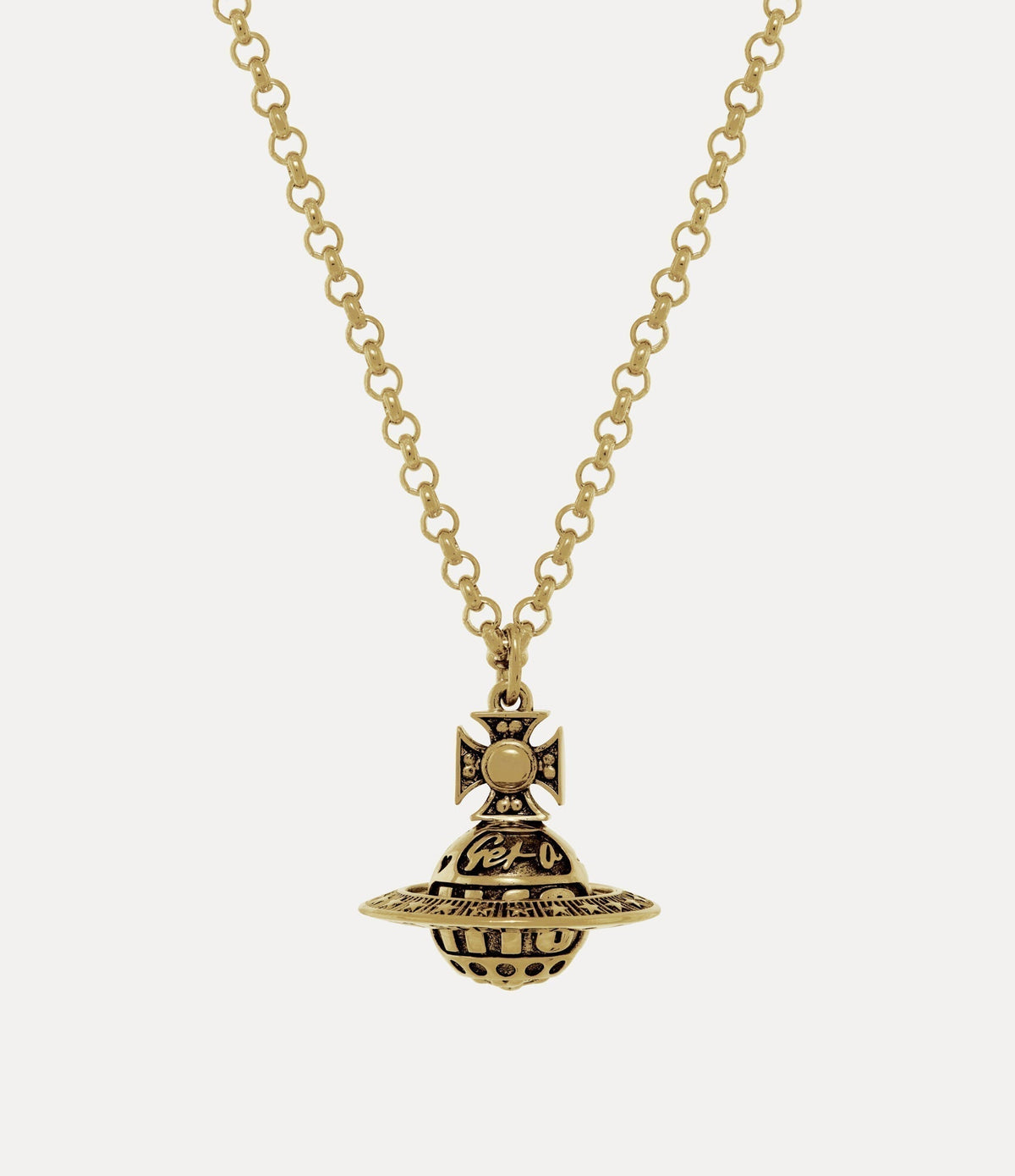 VIVIENNE WESTWOOD Victorine Pendant Necklace Brass(Antique Gold)